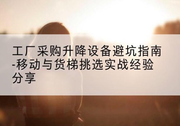 泰安移动式升降机怎么选-工厂采购升降设备避坑指南-移动与货梯挑选实战经验分享